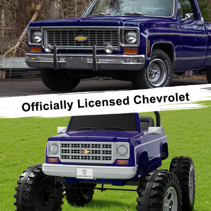 Chevrolet Cheyenne 24V Kids Ride on Car, – 2-Seater Electric Car w/ Remote, LED Lights & Music for Kids Ages 3-8