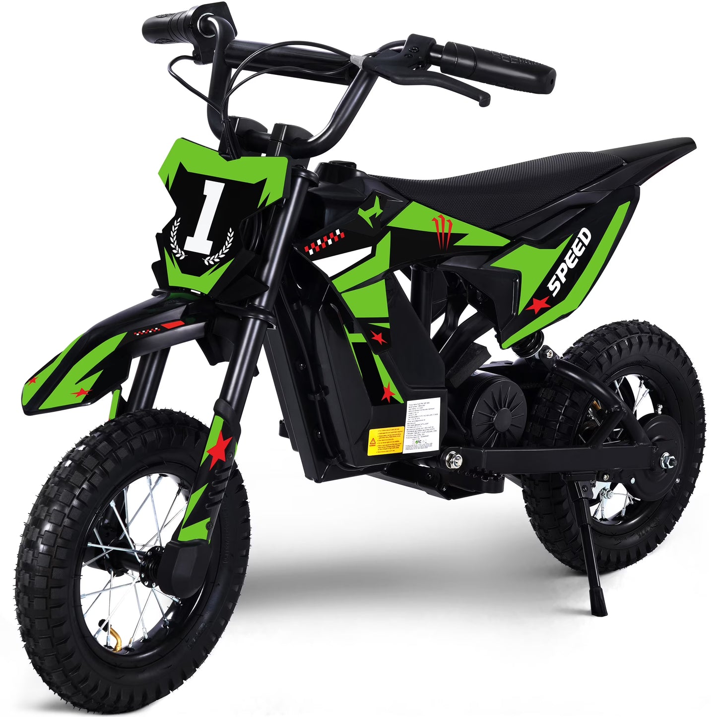 Hijoke 36V Kids Electric Dirt Bike, 15.5 MPH High-Speed Electric Motorcycle Ride on Toy for Kids Aged 3-10, 133 LBS Max Load, 10-Mile Range, Waterproof Seat, Twist Grip Throttle