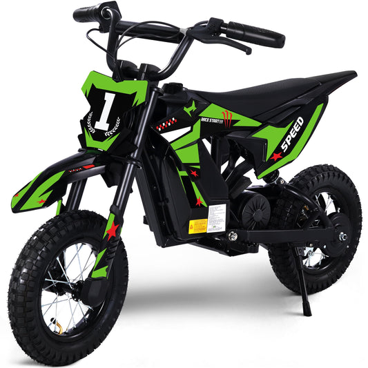 Hijoke 36V Kids Electric Dirt Bike, 15.5 MPH High-Speed Electric Motorcycle Ride on Toy for Kids Above 8, 133 LBS Max Load, 10-Mile Range, Waterproof Seat, Twist Grip Throttle